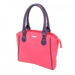 Beau Design Stylish  Pink Color Imported PU Leather Casual Handbag With Double Handle For Women's/Ladies/Girls
